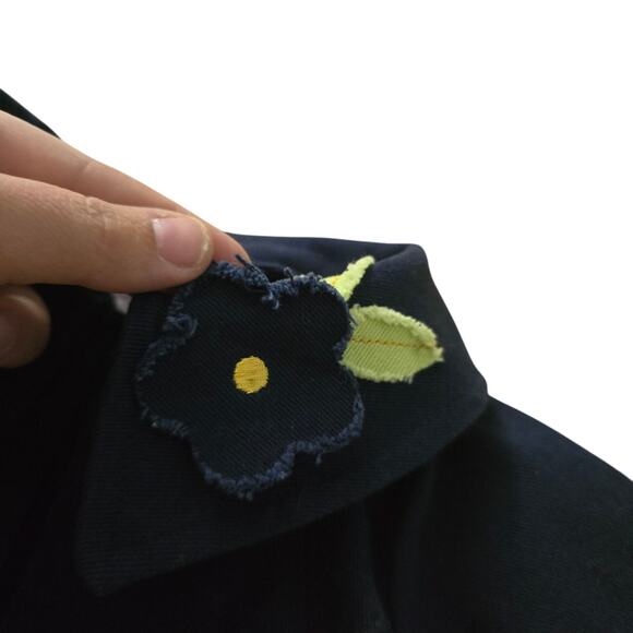 Truly Scrumptious by Heidi Klum Baby Jacket 3M – Navy, Flower Detail - Picture 4 of 9